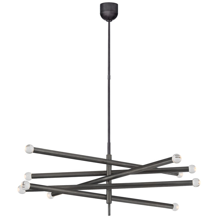Visual Comfort Signature KW 5587BZ-CG LED Chandelier, Bronze