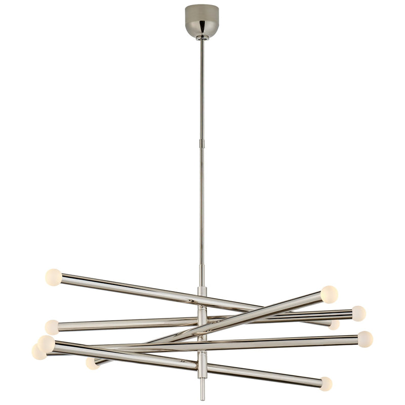 Visual Comfort Signature KW 5587PN-ECG LED Chandelier, Polished Nickel