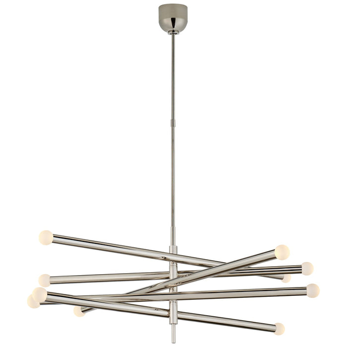 Visual Comfort Signature KW 5587PN-ECG LED Chandelier, Polished Nickel