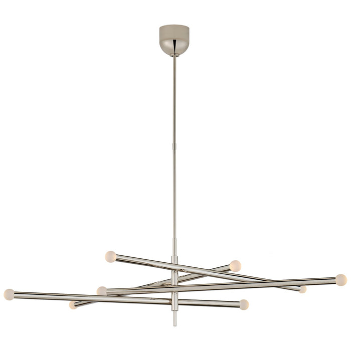 Visual Comfort Signature KW 5589PN-ECG LED Chandelier, Polished Nickel