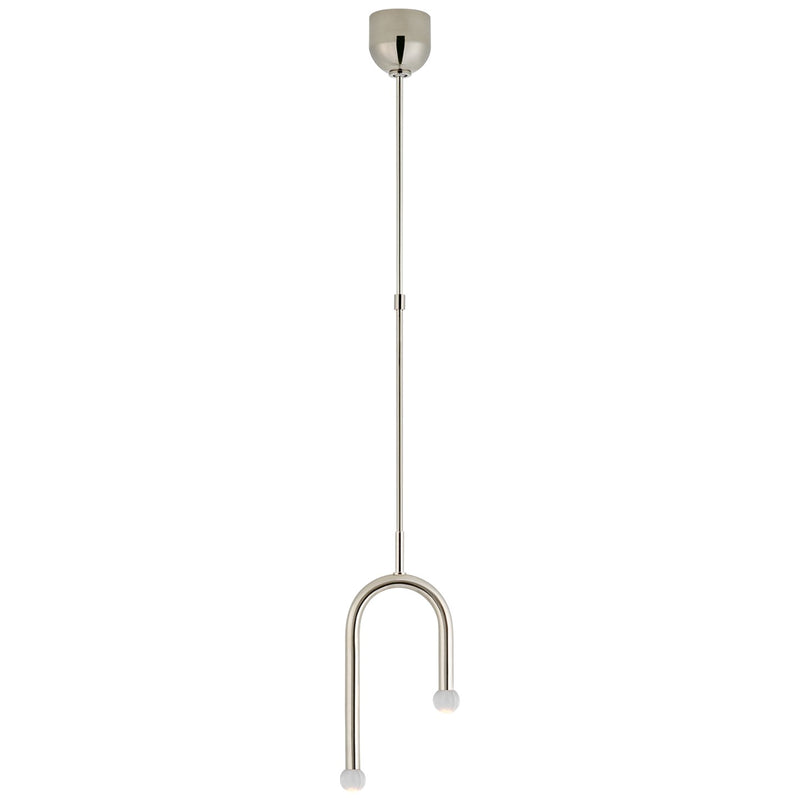 Visual Comfort Signature KW 5590PN-CG LED Pendant, Polished Nickel