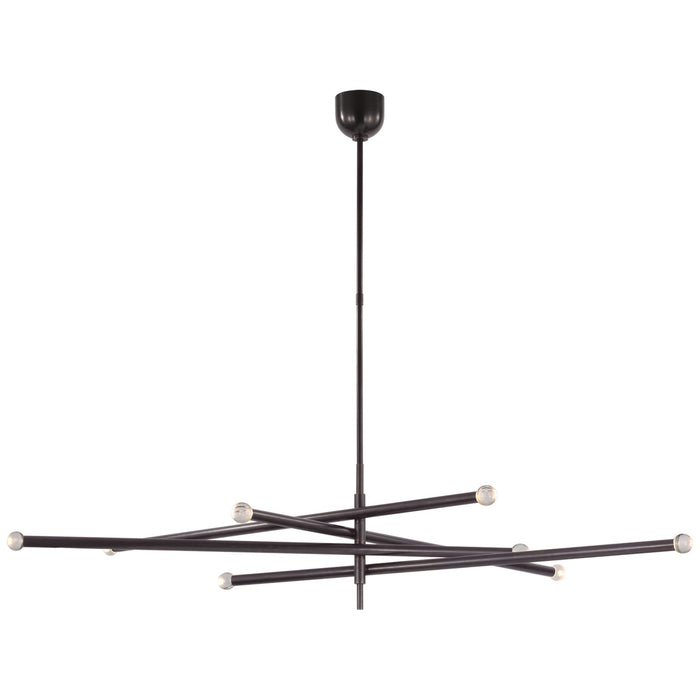 Visual Comfort Signature KW 5595BZ-CG LED Chandelier, Bronze
