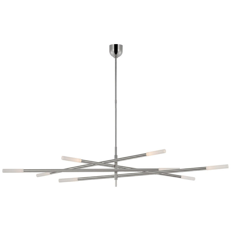 Visual Comfort Signature KW 5595PN-EC LED Chandelier, Polished Nickel