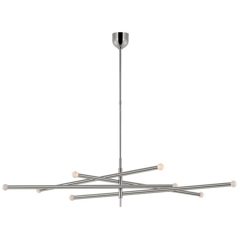 Visual Comfort Signature KW 5595PN-ECG LED Chandelier, Polished Nickel