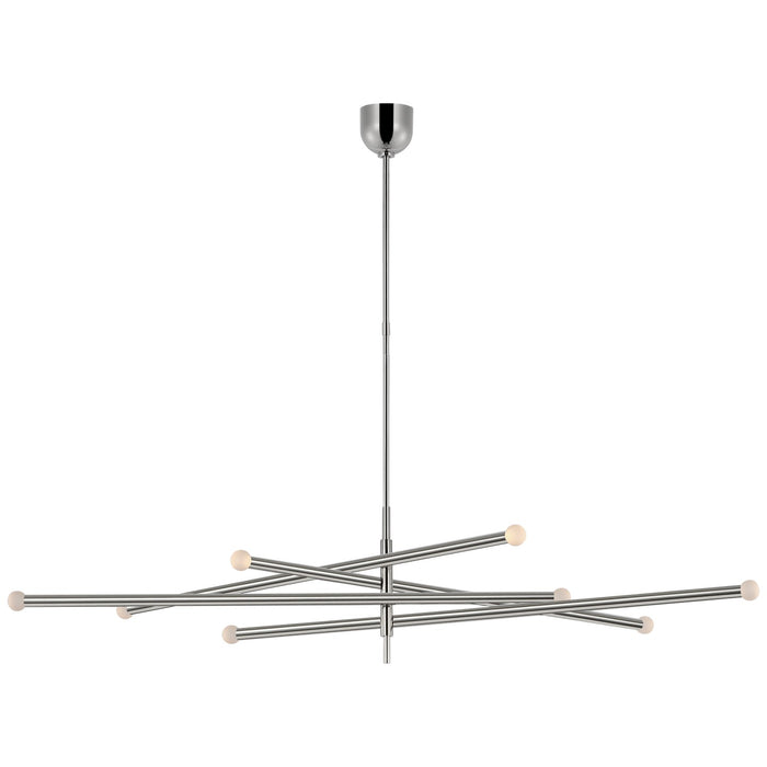 Visual Comfort Signature KW 5595PN-ECG LED Chandelier, Polished Nickel