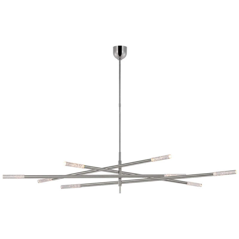Visual Comfort Signature KW 5595PN-SG LED Chandelier, Polished Nickel
