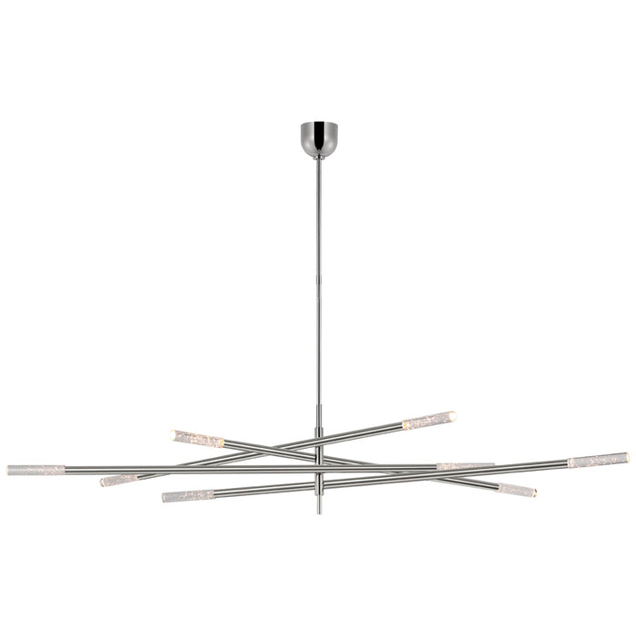 Visual Comfort Signature KW 5595PN-SG LED Chandelier, Polished Nickel