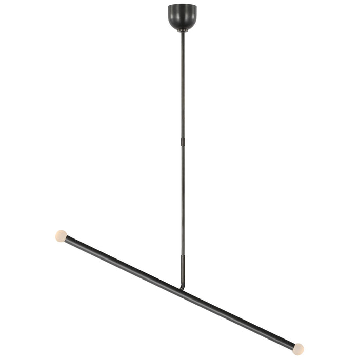 Visual Comfort Signature KW 5597BZ-ECG LED Linear Chandelier, Bronze