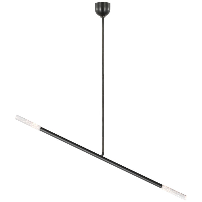 Visual Comfort Signature KW 5597BZ-SG LED Linear Chandelier, Bronze