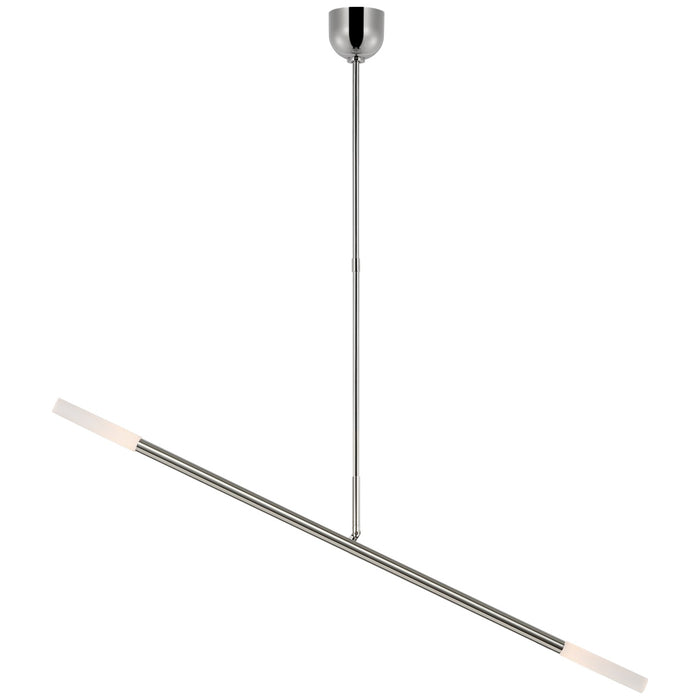 Visual Comfort Signature KW 5597PN-EC LED Linear Chandelier, Polished Nickel