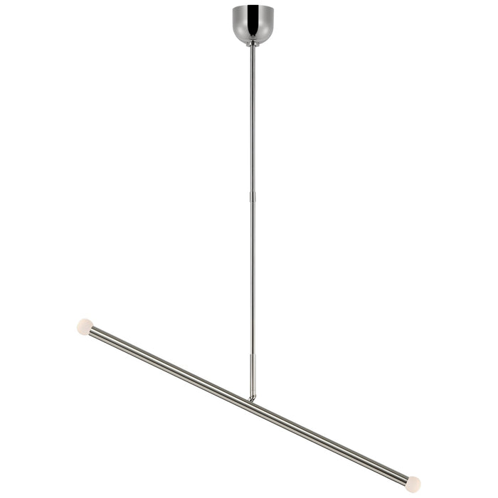 Visual Comfort Signature KW 5597PN-ECG LED Linear Chandelier, Polished Nickel