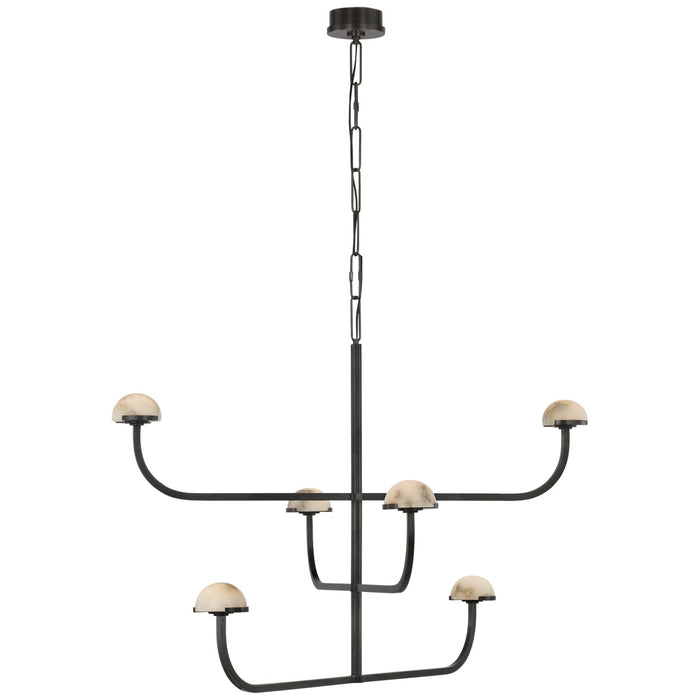 Visual Comfort Signature KW 5623BZ-ALB LED Chandelier, Bronze