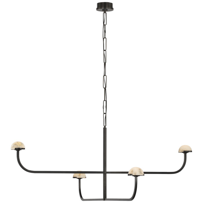 Visual Comfort Signature KW 5624BZ-ALB LED Chandelier, Bronze