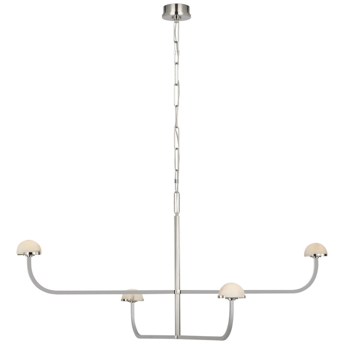 Visual Comfort Signature KW 5624PN-ALB LED Chandelier, Polished Nickel