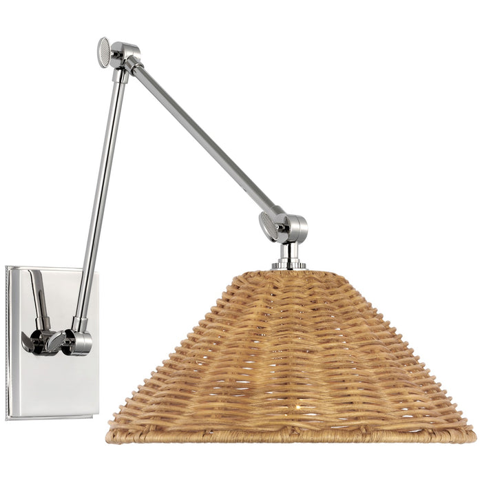 Visual Comfort Signature MF 2201PN-NTW LED Wall Sconce, Polished Nickel