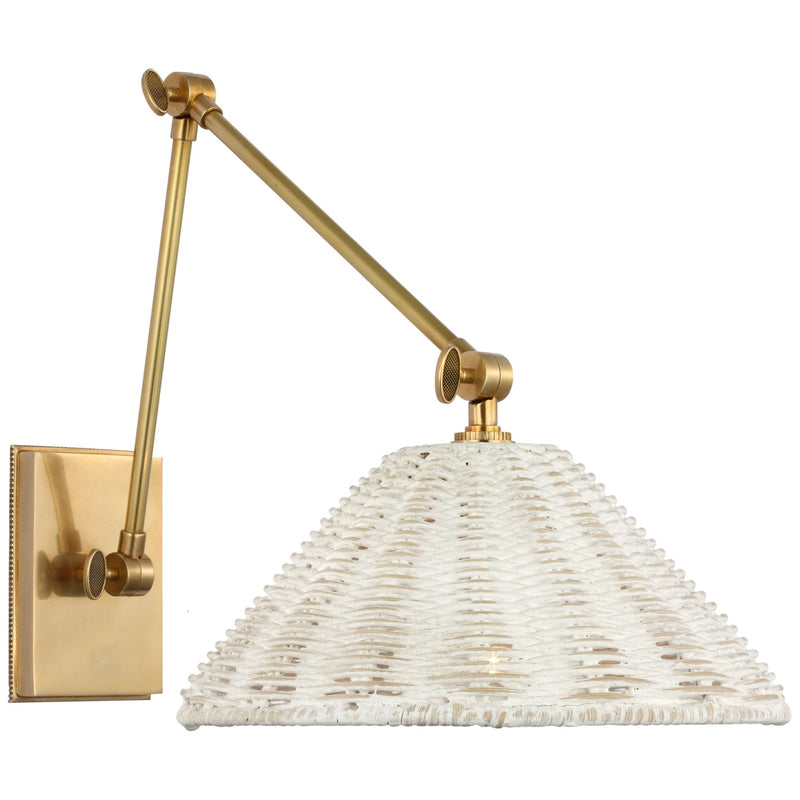 Visual Comfort Signature MF 2201SB-WW LED Wall Sconce, Soft Brass