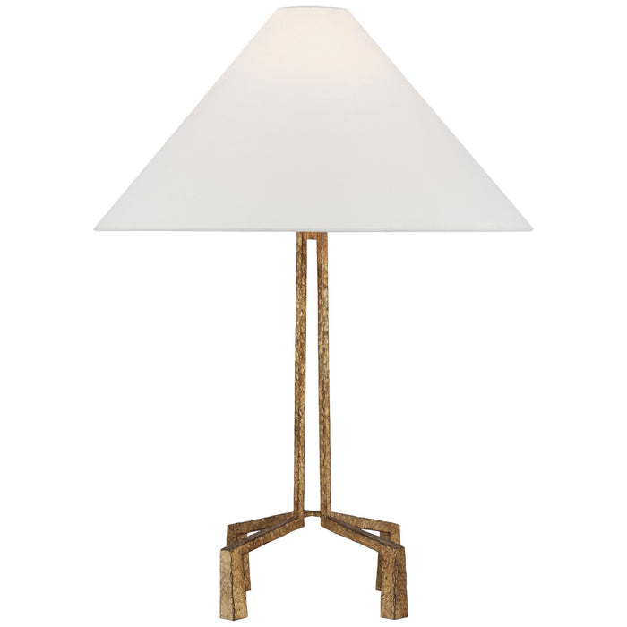 Visual Comfort Signature MF 3350GI-L LED Table Lamp, Gilded Iron