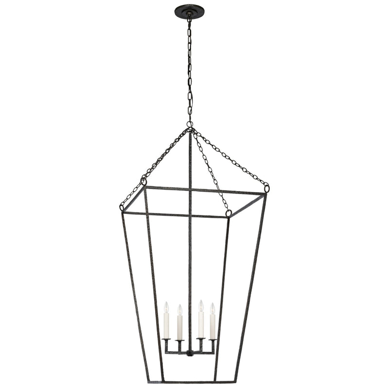 Visual Comfort Signature MF 5104AI LED Lantern, Aged Iron