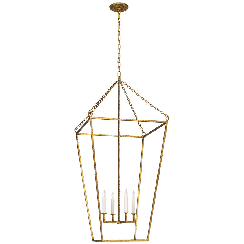 Visual Comfort Signature MF 5104GI LED Lantern, Gilded Iron