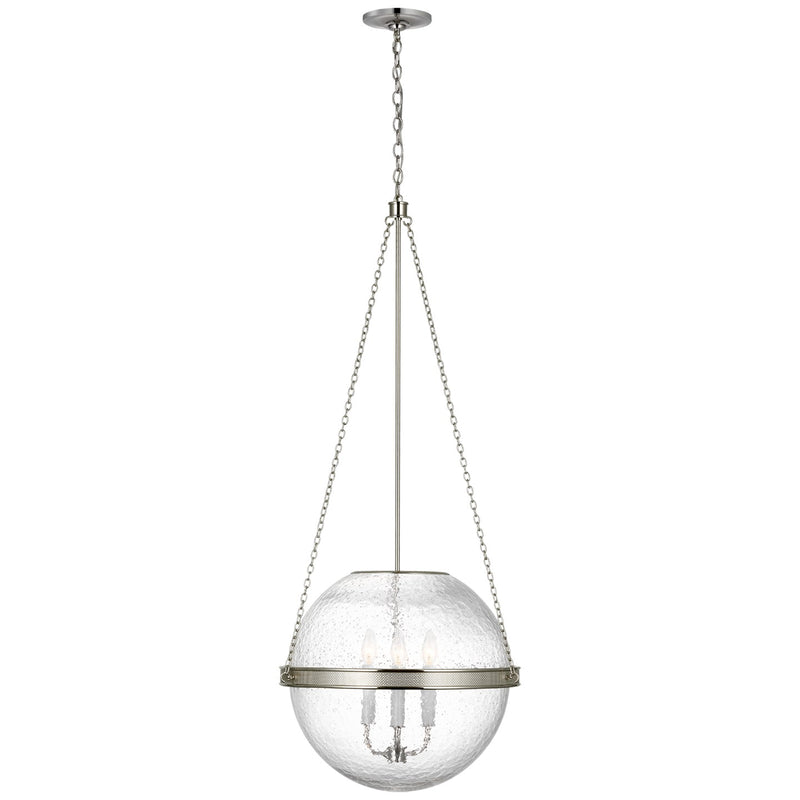 Visual Comfort Signature MF 5184PN-CG LED Pendant, Polished Nickel
