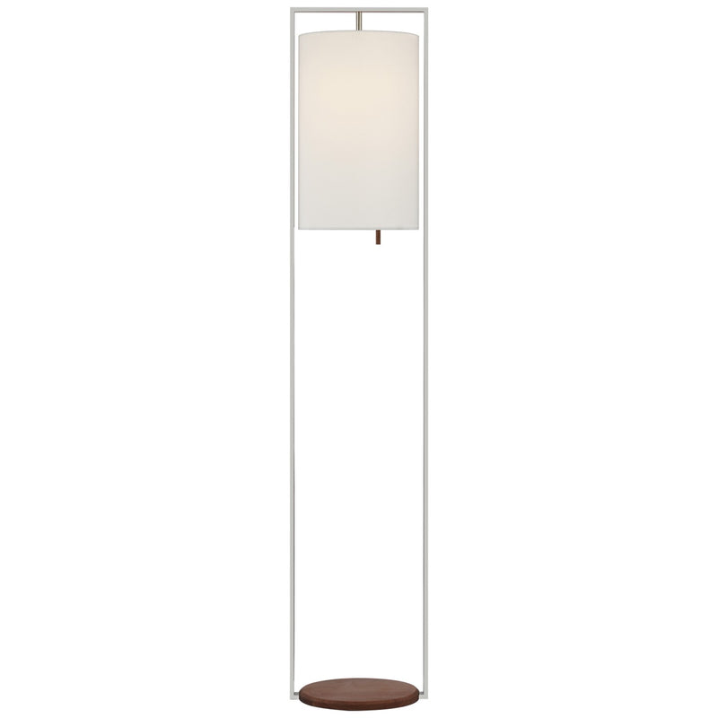 Visual Comfort Signature RB 1130PN/W-L LED Floor Lamp, Polished Nickel and Walnut