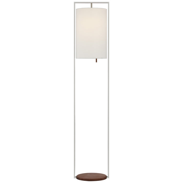 Visual Comfort Signature RB 1130PN/W-L LED Floor Lamp, Polished Nickel and Walnut