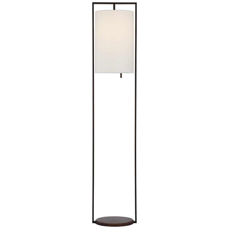 Visual Comfort Signature RB 1130WI/DW-L LED Floor Lamp, Warm Iron and Dark Walnut