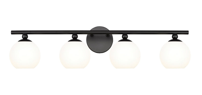 Z-Lite 1100-4V-MB Four Light Vanity, Matte Black