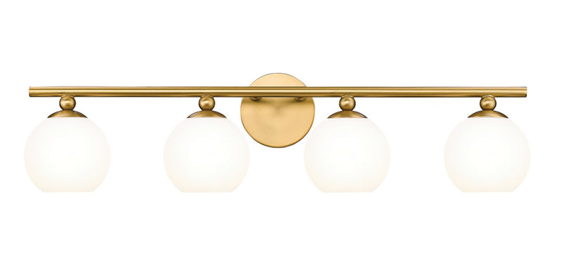 Z-Lite 1100-4V-MGLD Four Light Vanity, Modern Gold