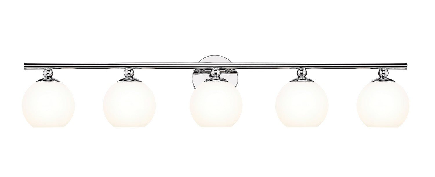 Z-Lite 1100-5V-CH Five Light Vanity, Chrome