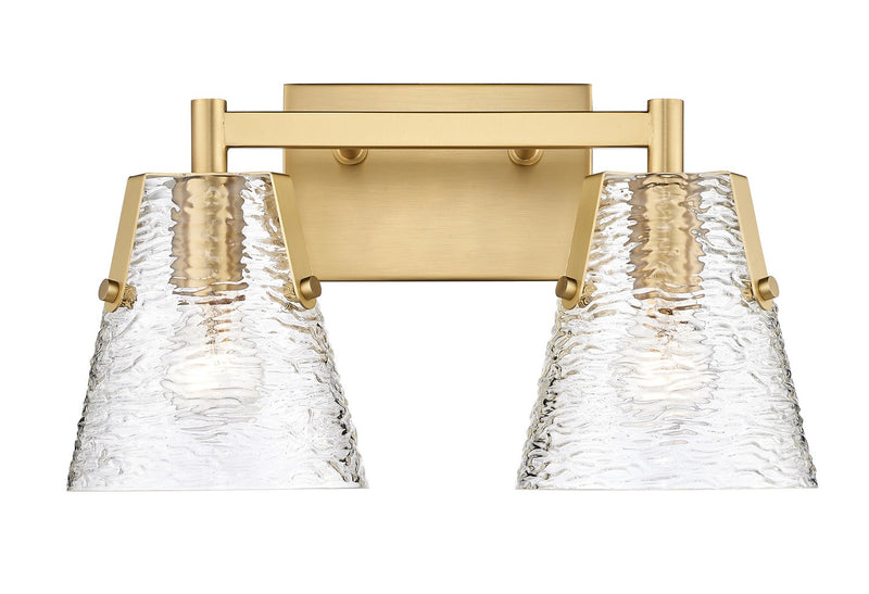Z-Lite 1101-2V-MGLD Two Light Vanity, Modern Gold