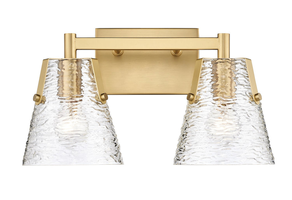Z-Lite 1101-2V-MGLD Two Light Vanity, Modern Gold