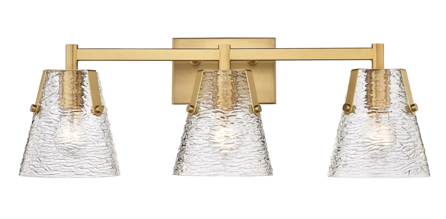 Z-Lite 1101-3V-MGLD Three Light Vanity, Modern Gold