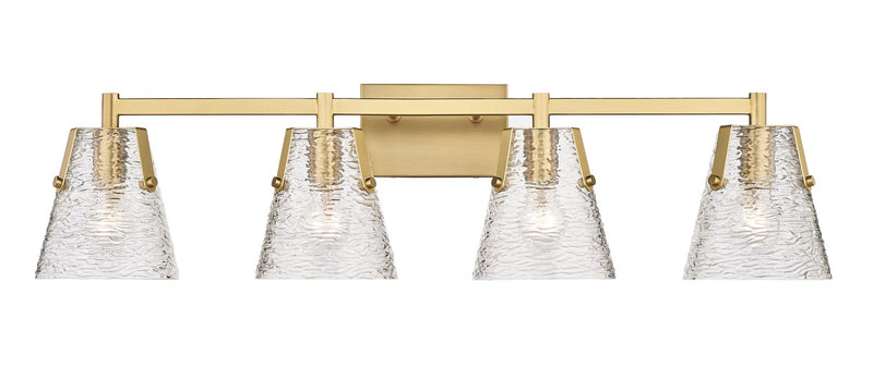 Z-Lite 1101-4V-MGLD Four Light Vanity, Modern Gold