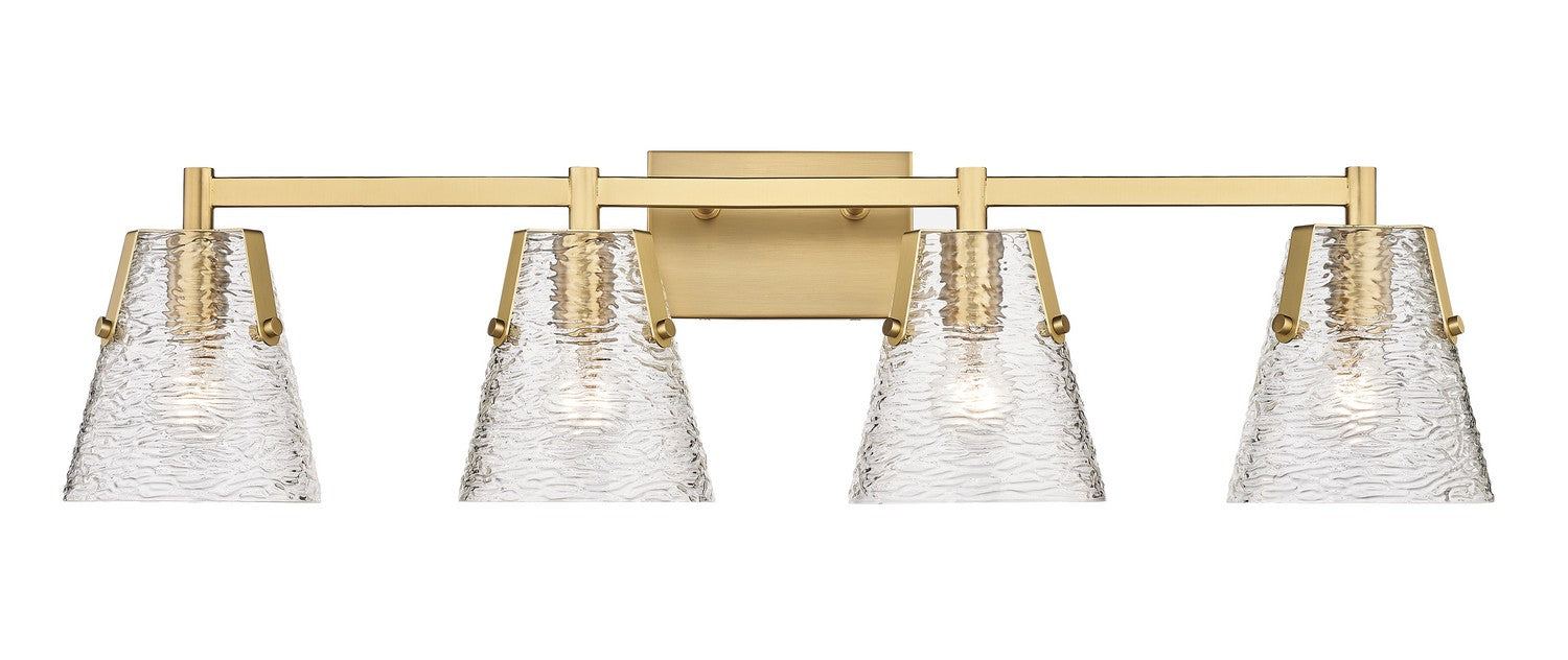 Z-Lite 1101-4V-MGLD Four Light Vanity, Modern Gold
