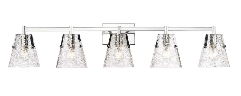 Z-Lite 1101-5V-CH Five Light Vanity, Chrome