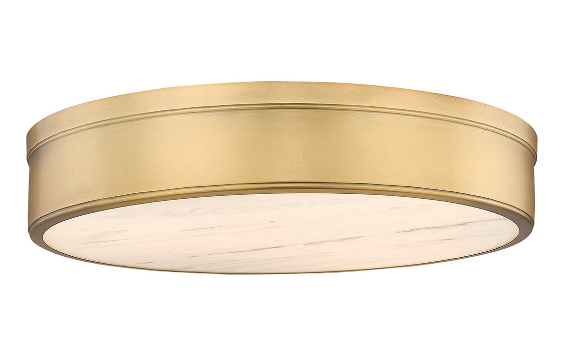 Z-Lite 1944F22-RB-LED LED Flush Mount, Rubbed Brass