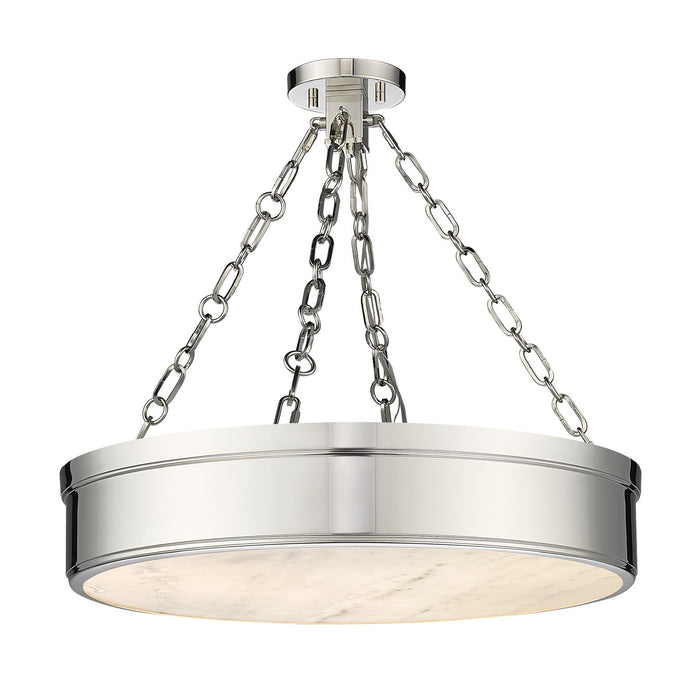 Z-Lite 1944SF22-PN-LED LED Semi Flush Mount, Polished Nickel