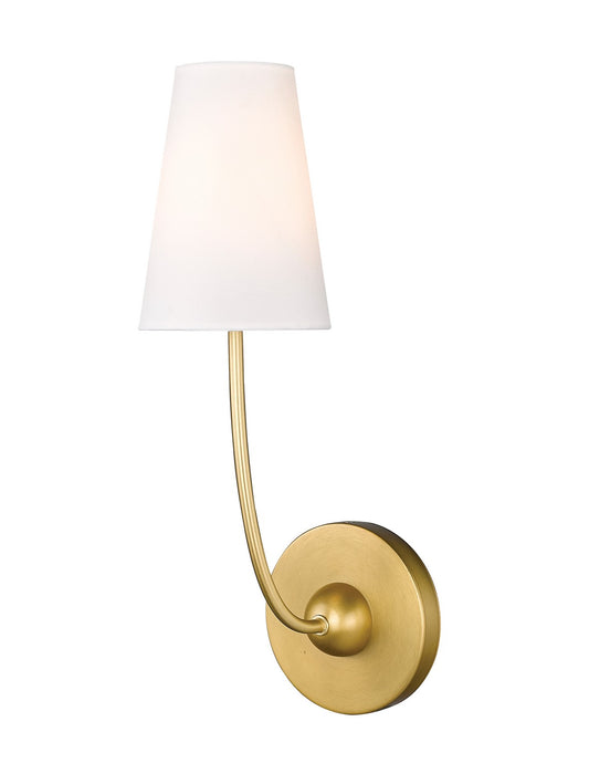 Z-Lite 3040-1S-RB One Light Wall Sconce, Rubbed Brass