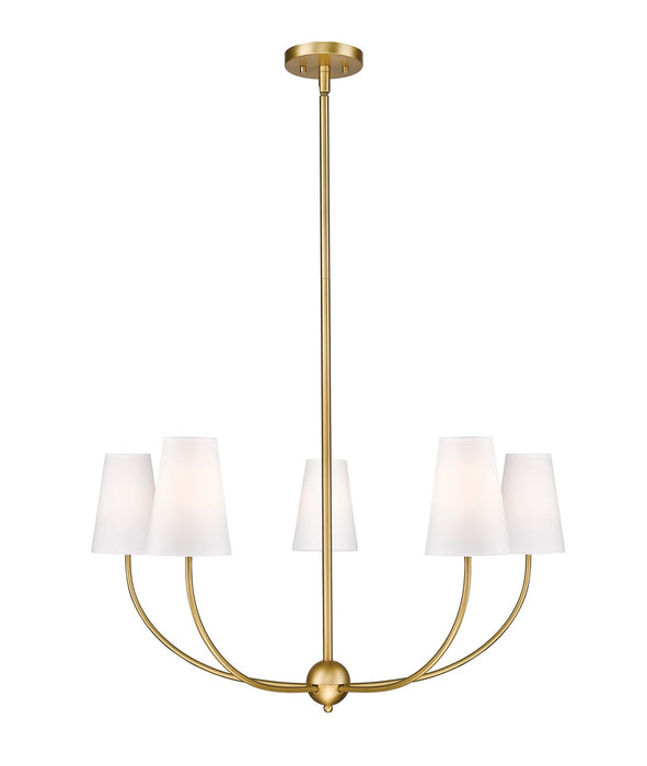 Z-Lite 3040-32RB Five Light Chandelier, Rubbed Brass