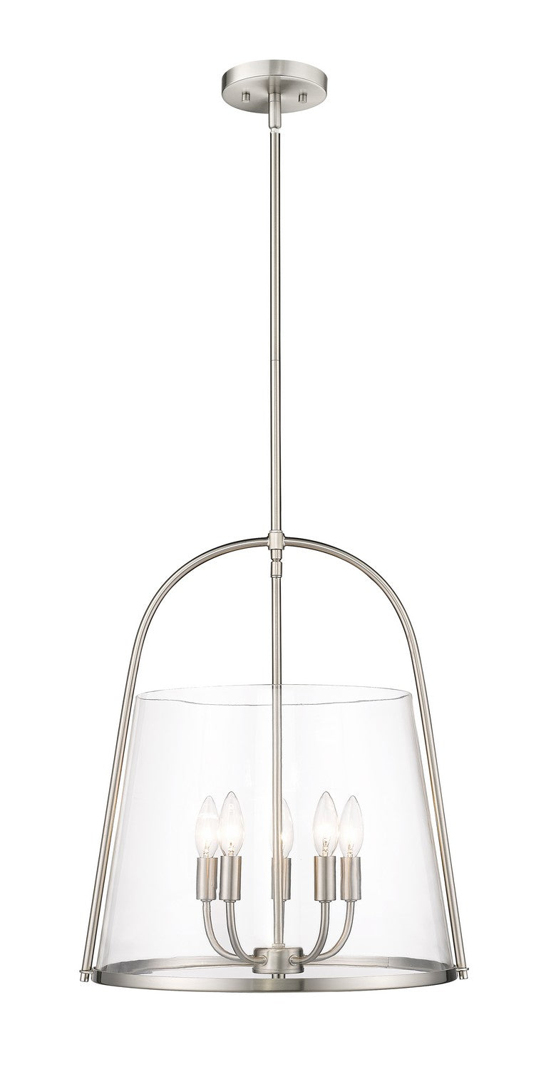Z-Lite 3041P18-BN Five Light Pendant, Brushed Nickel