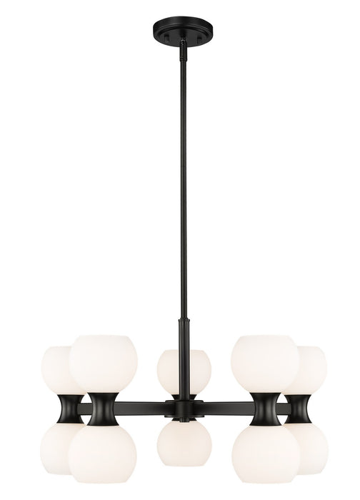 Z-Lite 494-10MB Ten Light Chandelier, Matte Black