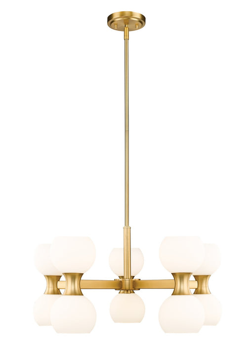 Z-Lite 494-10MGLD Ten Light Chandelier, Modern Gold