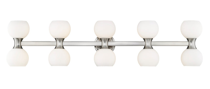 Z-Lite 494-10V-BN Ten Light Vanity, Brushed Nickel