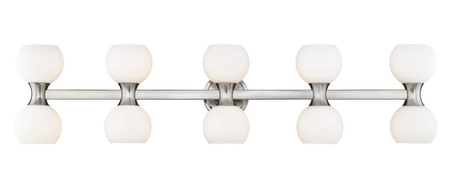 Z-Lite 494-10V-BN Ten Light Vanity, Brushed Nickel