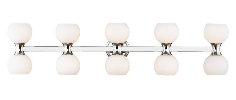 Z-Lite 494-10V-CH Ten Light Vanity, Chrome
