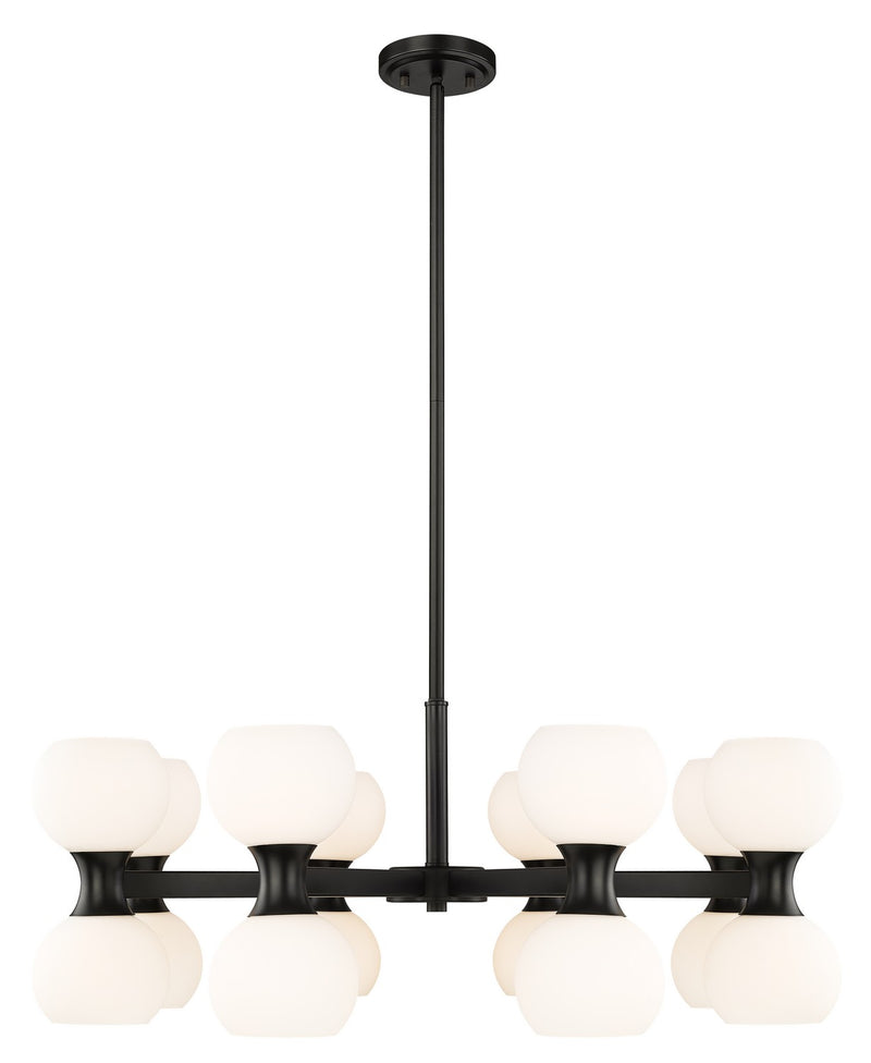 Z-Lite 494-16MB 16 Light Chandelier, Matte Black