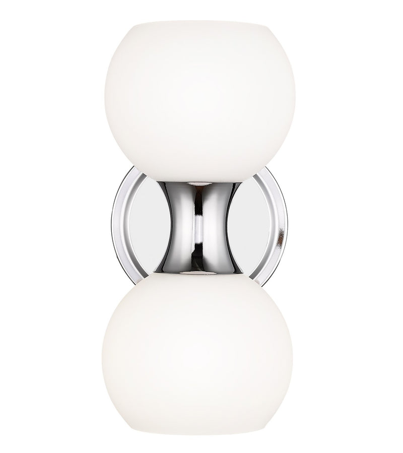 Z-Lite 494-2S-CH Two Light Wall Sconce, Chrome