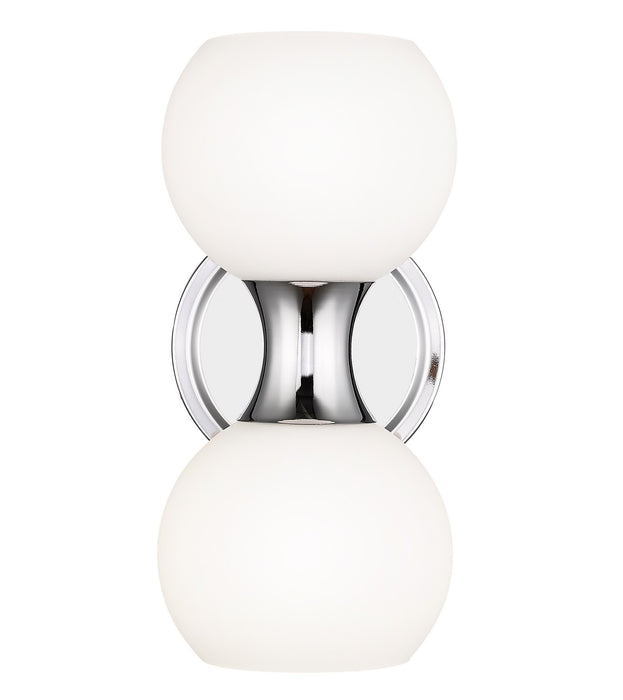 Z-Lite 494-2S-CH Two Light Wall Sconce, Chrome