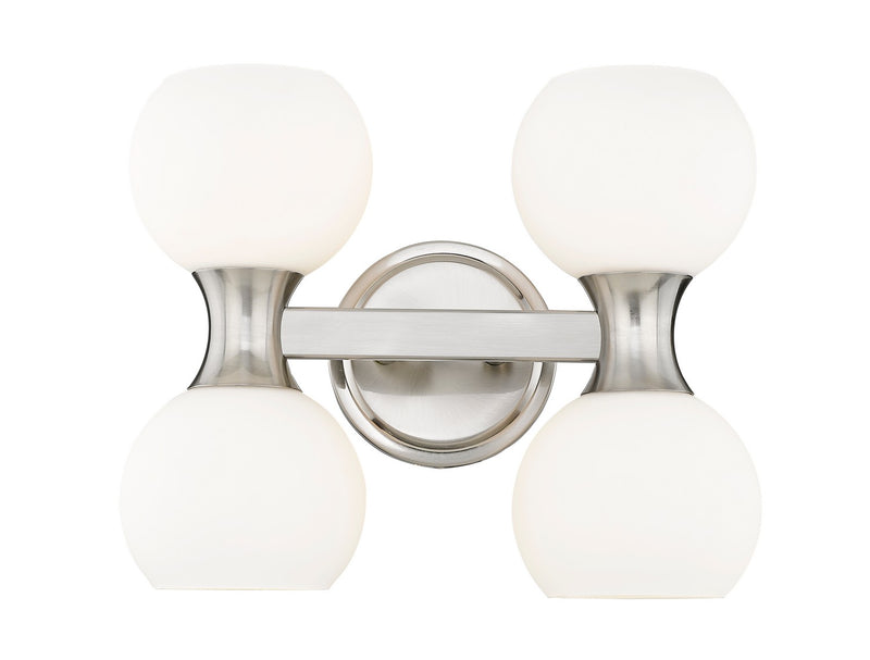 Z-Lite 494-4V-BN Four Light Vanity, Brushed Nickel
